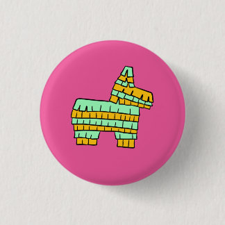 Badge Rond 2,50 Cm Bouton de Piñata - rose