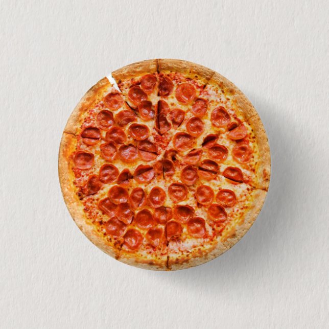 Badge Rond 2,50 Cm Bouton de pizza (Devant)