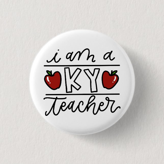 Badge Rond 2,50 Cm Bouton de professeur du Kentucky (Devant)