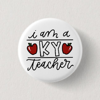 Badge Rond 2,50 Cm Bouton de professeur du Kentucky