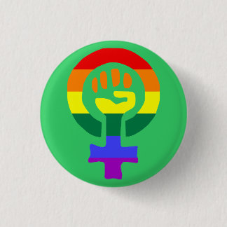 Badge Rond 2,50 Cm Bouton de puissance de femme