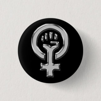 Badge Rond 2,50 Cm Bouton de puissance de femme