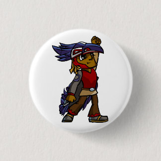 Badge Rond 2,50 Cm Bouton de Raven de filou