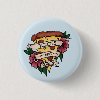 Badge Rond 2,50 Cm Bouton de régimes d'émeutes pas