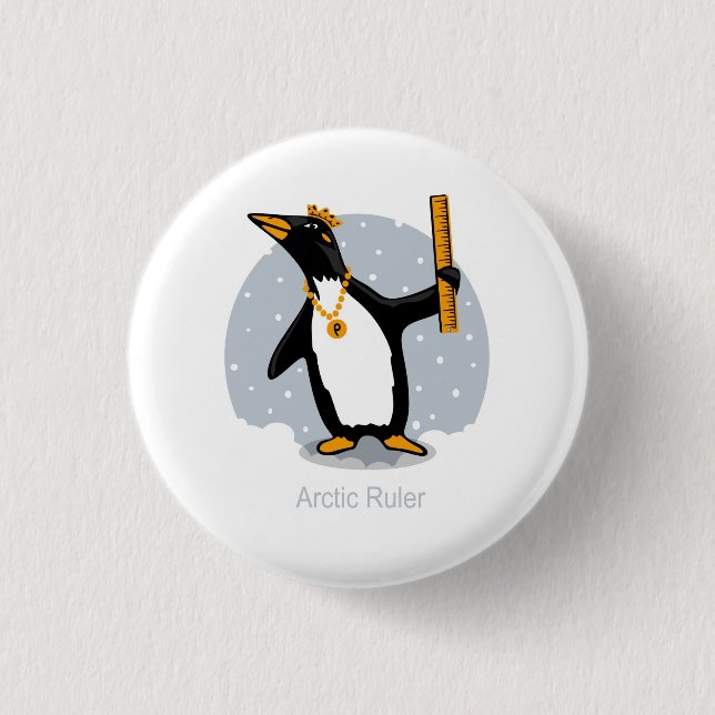 Badge Rond 2,50 Cm Bouton de règle arctique (Devant)