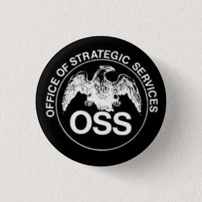 Badge Rond 2,50 Cm Bouton de revers d'OSS (Devant)