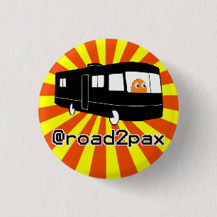 Badge Rond 2,50 Cm Bouton de Road2PAX voyant