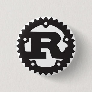Badge Rond 2,50 Cm Bouton de rouille de Mozilla