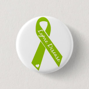 Badge Rond 2,50 Cm Bouton de ruban de conscience de Lyme
