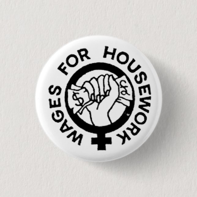 Badge Rond 2,50 Cm Bouton de salaire ménager (Devant)