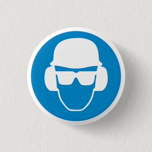 Badge Rond 2,50 Cm Bouton de sécurité Man (Devant)
