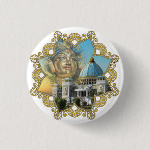 Badge Rond 2,50 Cm Bouton de seigneur Caitanya TOVP
