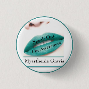 Badge Rond 2,50 Cm Bouton de sensibilisation Myasthenia Gravis