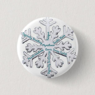 Badge Rond 2,50 Cm Bouton de sensibilisation Myasthenia Gravis