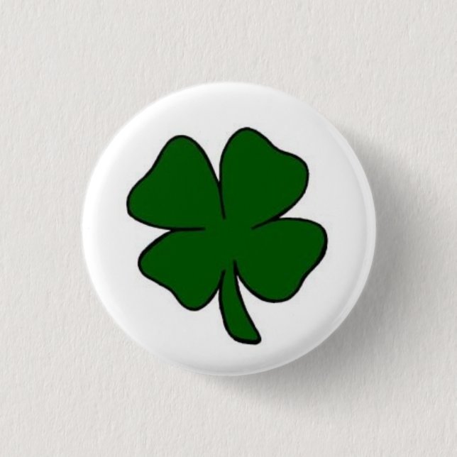 Badge Rond 2,50 Cm Bouton de shamrock (Devant)