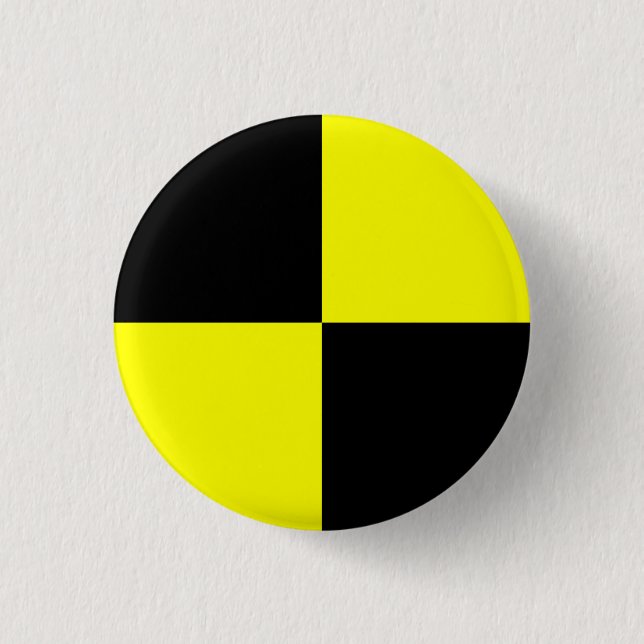 Badge Rond 2,50 Cm Bouton de simulacre d'essai d'accident (Devant)