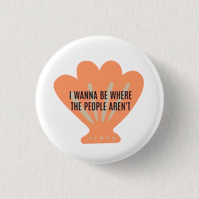 Badge Rond 2,50 Cm Bouton de sirène (Devant)