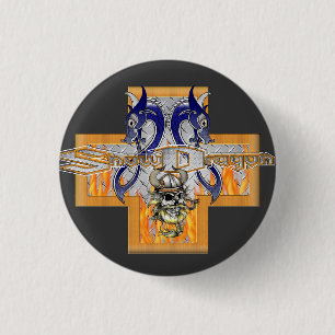 Badge Rond 2,50 Cm Bouton de SnowDragon !