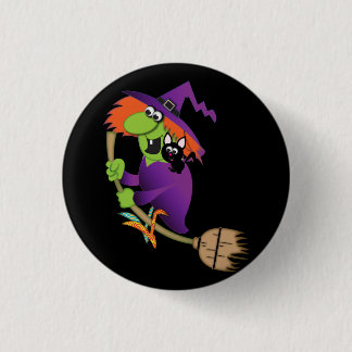 Badge Rond 2,50 Cm Bouton de sorcière de bande dessinée