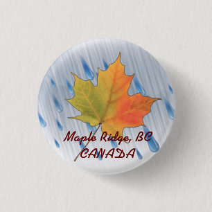 Badge Rond 2,50 Cm Bouton de souvenir de Ridge d'érable