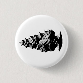 Badge Rond 2,50 Cm Bouton de tête de flèche d'obsidien