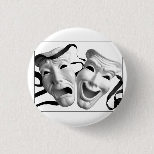 Badge Rond 2,50 Cm Bouton de théâtre (Devant)