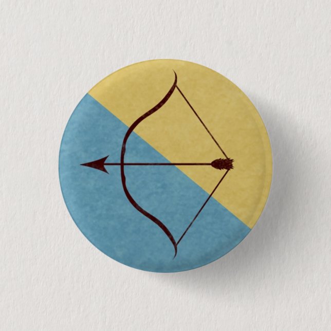 Badge Rond 2,50 Cm Bouton de tir à l'arc (Devant)