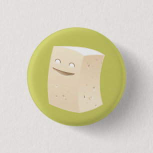 Badge Rond 2,50 Cm Bouton de tofu