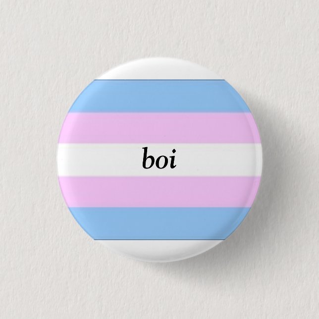 Badge Rond 2,50 Cm Bouton de transport Boi (Devant)