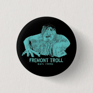 Badge Rond 2,50 Cm Bouton de Troll de Fremont à Seattle