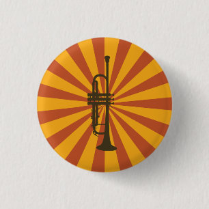 Badge Rond 2,50 Cm Bouton de trompette