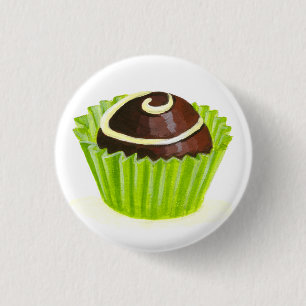 Badge Rond 2,50 Cm Bouton de truffe de fève de fève