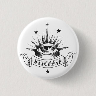 Badge Rond 2,50 Cm bouton de vieille école de stigmates