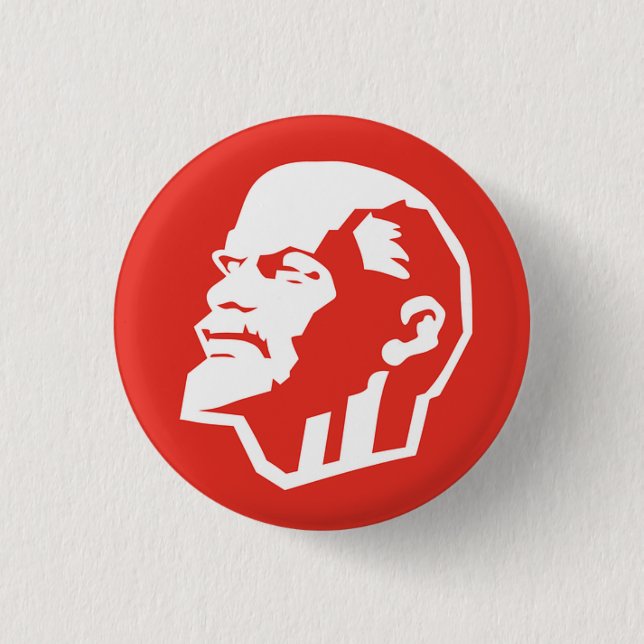 Badge Rond 2,50 Cm Bouton de Vladimir Lénine (Devant)