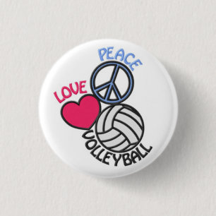 Badge Rond 2,50 Cm Bouton de volleyball