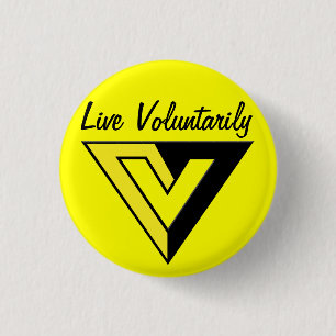 Badge Rond 2,50 Cm Bouton de Voluntaryist