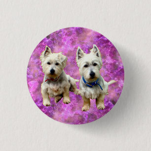 Badge Rond 2,50 Cm Bouton de Westies