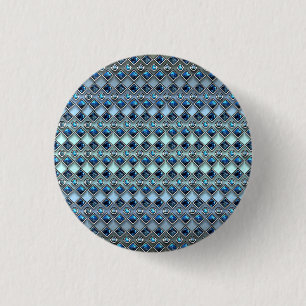 Badge Rond 2,50 Cm Bouton Décoratif Bleu