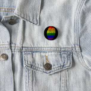 Badge Rond 2,50 Cm Bouton d'épingle LGBT Pride Arc-en-ciel