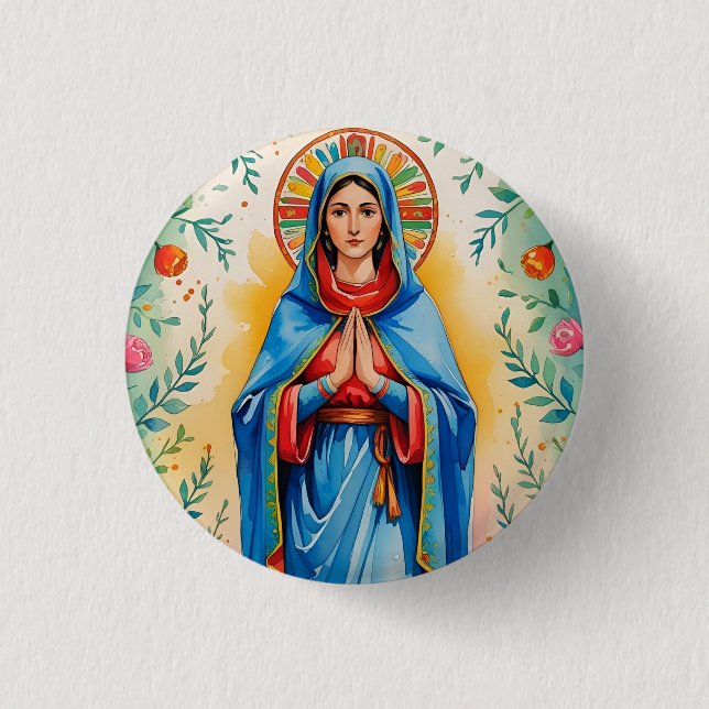 Badge Rond 2,50 Cm Bouton d'épingle Saint Mary personnalisé (Devant)