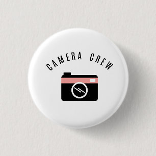 Badge Rond 2,50 Cm Bouton d'équipe de cameramen