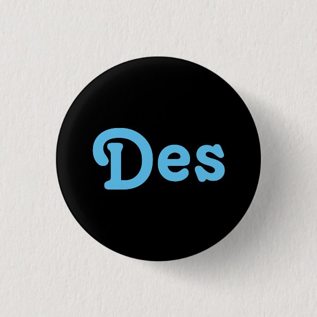 Badge Rond 2,50 Cm Bouton Des (Devant)