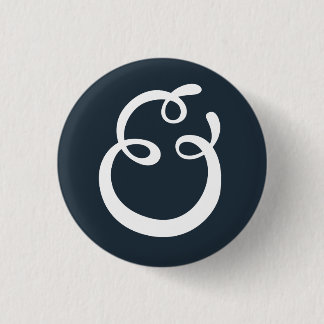Badge Rond 2,50 Cm Bouton d'esperluète