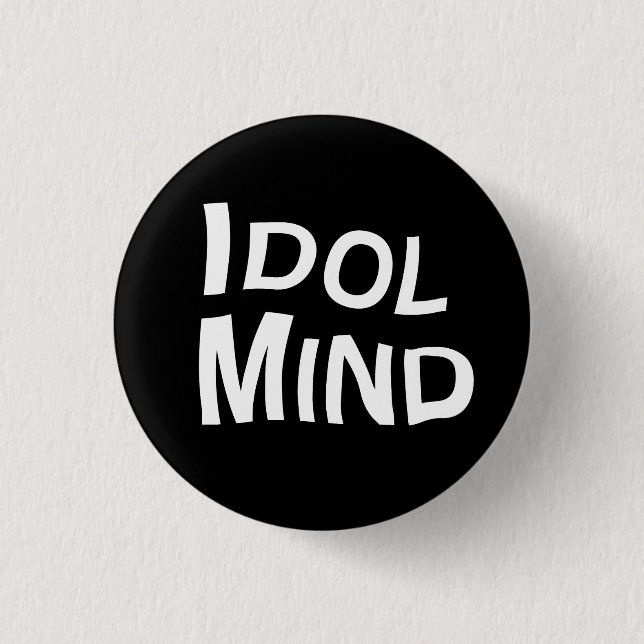 Badge Rond 2,50 Cm Bouton d'esprit d'idole (Devant)
