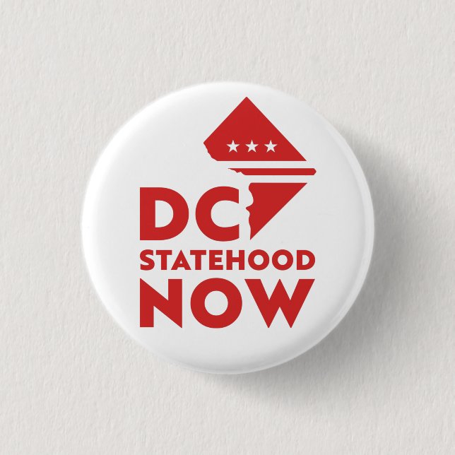 Badge Rond 2,50 Cm Bouton d'état de Washington DC (Devant)