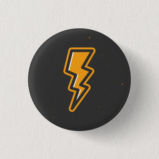 Badge Rond 2,50 Cm Bouton d'étincelle (Devant)