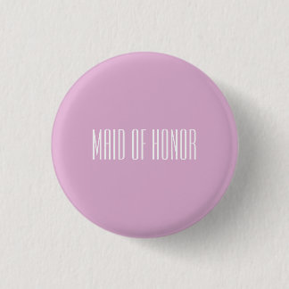 Badge Rond 2,50 Cm Bouton d'honneur rose Angora Maid