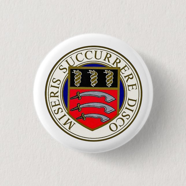 Badge Rond 2,50 Cm Bouton d'hôpital de Middlesex (Devant)