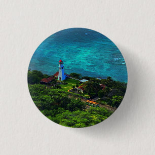 Badge Rond 2,50 Cm Bouton Diamond Head Lighthouse #1