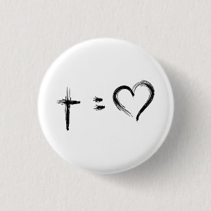 Badge Rond 2,50 Cm Bouton d'illustration du texte biblique